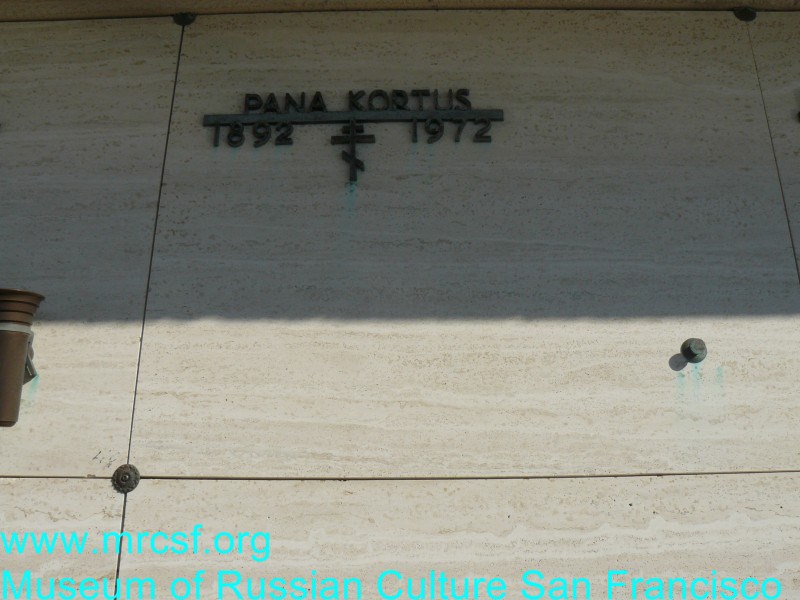 Grave/tombstone of KORTUS Pana