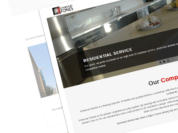 Universal Stones website image preview