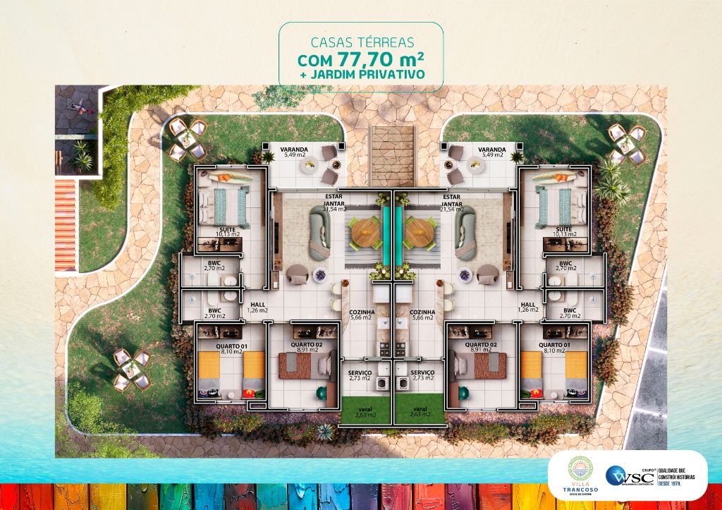 Casa, 3 quartos, 77 m² - Foto 6