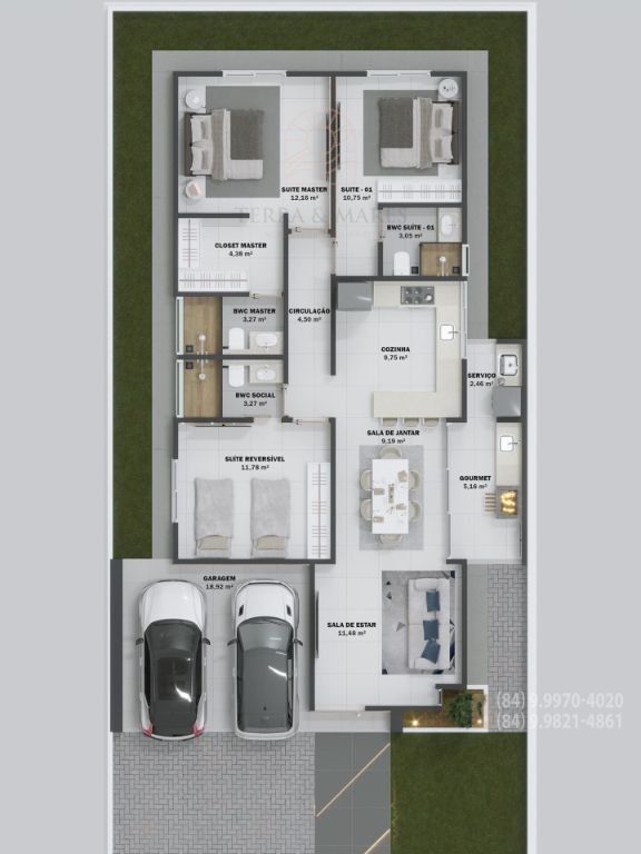 Casa, 3 quartos - Foto 2