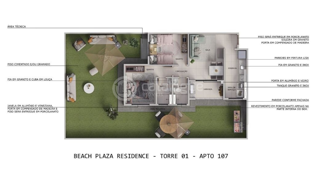 Residencial Beach Plaza em Ponta Negra