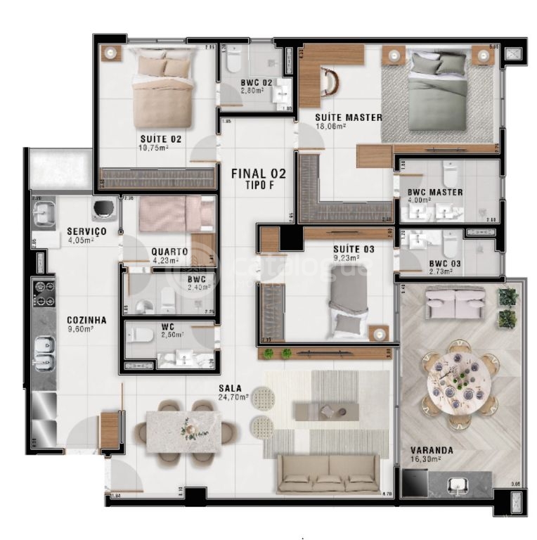 Essence Residencial - 2 Quartos - Capim macio