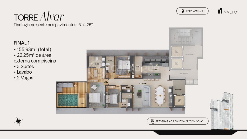 Aalto - tirol - condominio fechado