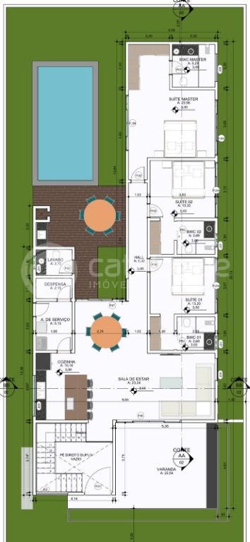 Casa duplex - lado da sombra - yby natureza