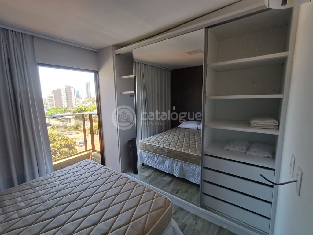 Flat Mobiliado de 35m² no Cacau Flat Ponta Negra Excelente para Morar ou Investir!