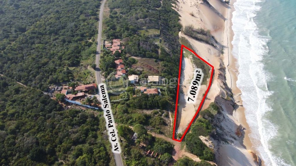 Terreno a beira-mar em tabatinga com projeto para condomínio