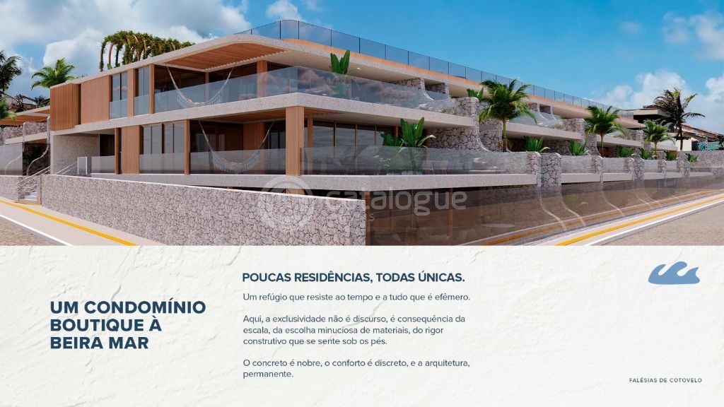 Apartamentos alto padrão pé na areia em cotovelo (03 opções de plantas)