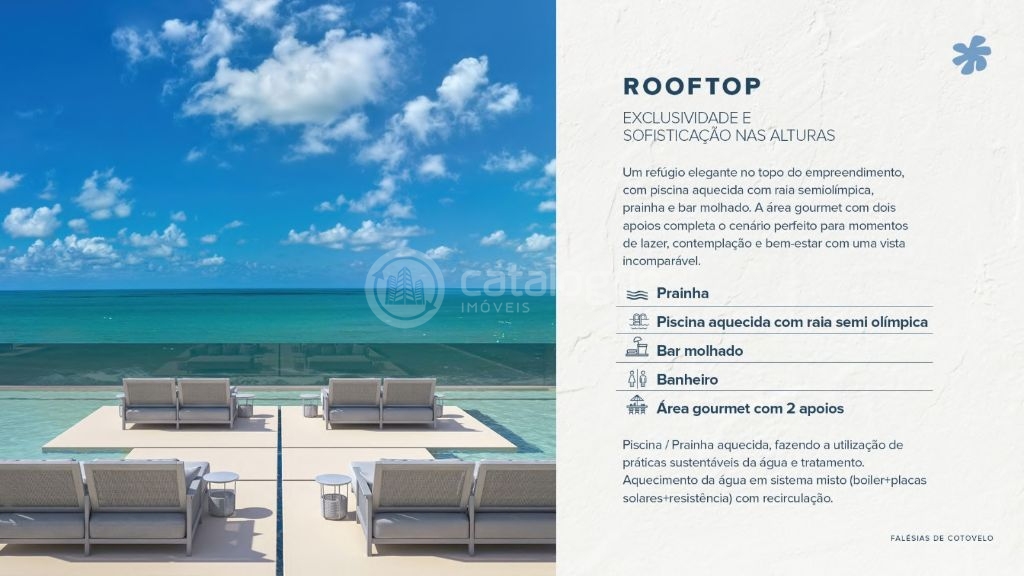 Apartamentos alto padrão pé na areia em cotovelo (03 opções de plantas)
