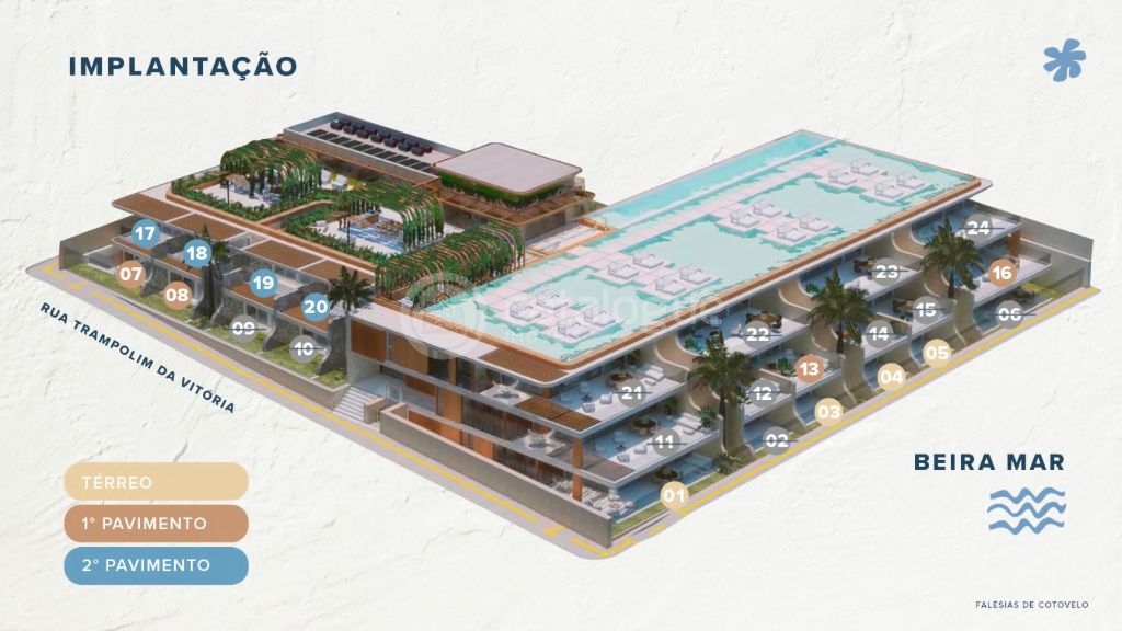 Apartamentos alto padrão pé na areia em cotovelo (03 opções 