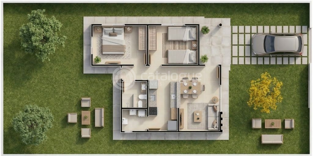 Cidade raros - 2 quartos - cidade planejada