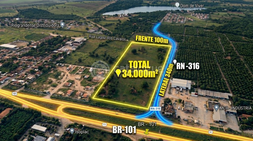 Excelente área comercial/logística de 34.000 m² à venda na b