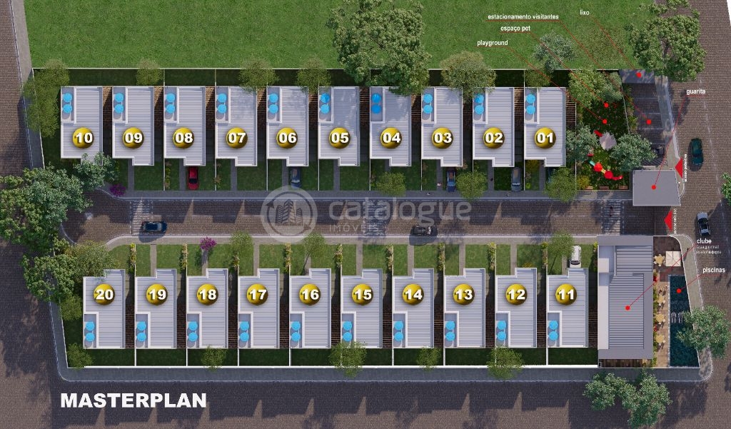 Residencial Maria do Carmo Casas Duplex em Condomínio Fechado - em Candelária.