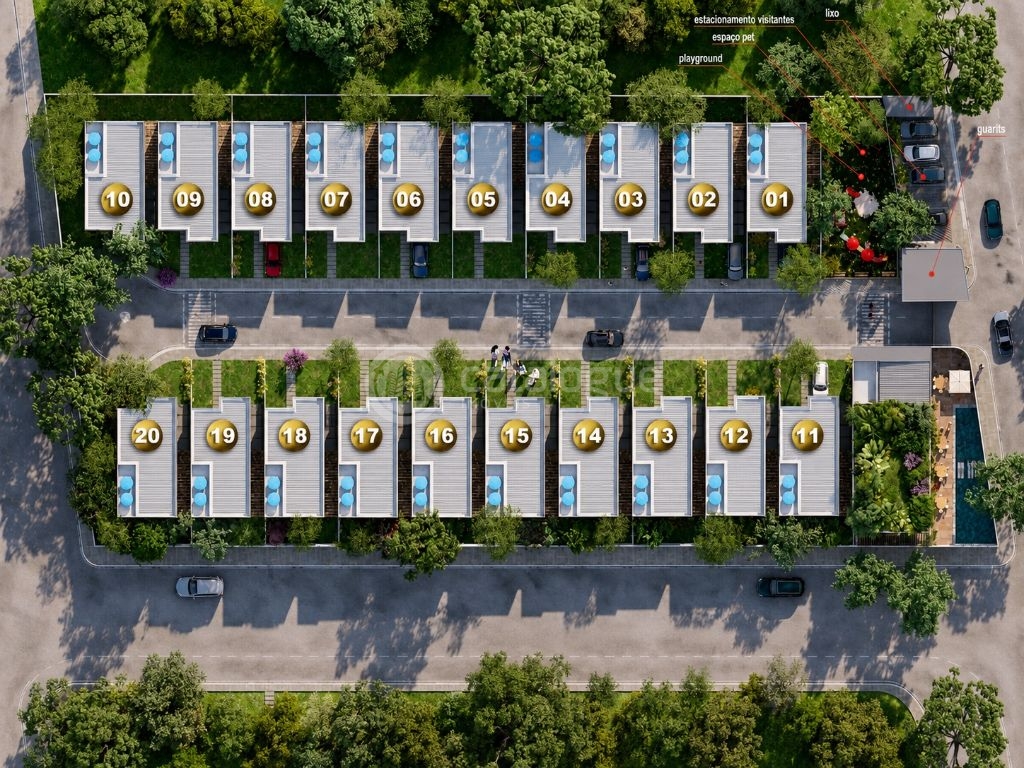 Residencial Maria do Carmo Casas Duplex em Condomínio Fechado - em Candelária.