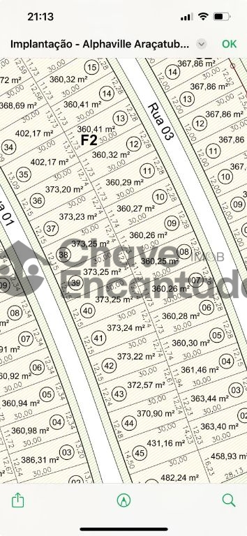 Venda de terreno / condomínio na cidade de araçatuba