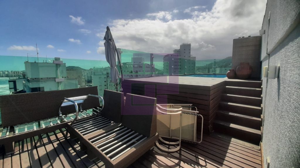 Cobertura penthouse com piscina e churrasqueira , com linda vista para o mar!!!