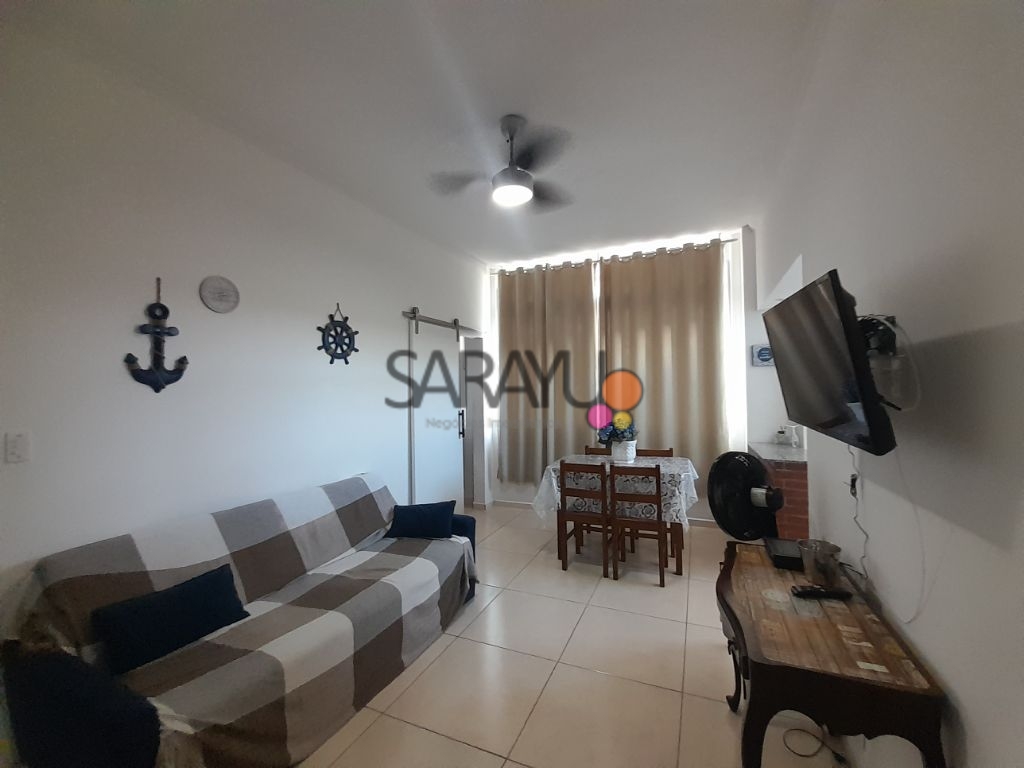 Apartamento Padrão de 02 dormitórios para venda nas Pitangueiras Guarujá.
