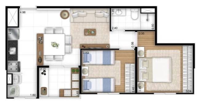 Apartamento, 2 quartos, 70 m² - Foto 23