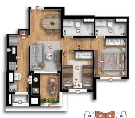 Apartamento, 2 quartos, 58 m² - Foto 41