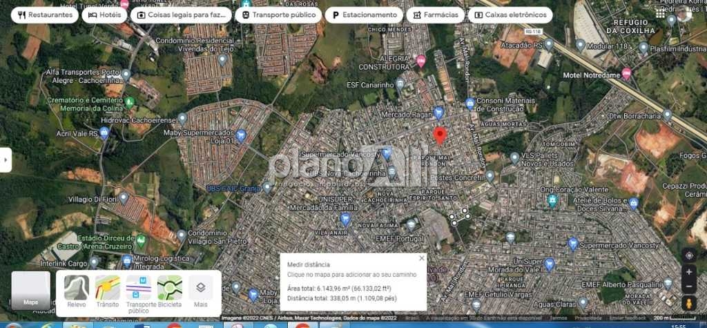 Venda de terreno / área na cidade de cachoeirinha