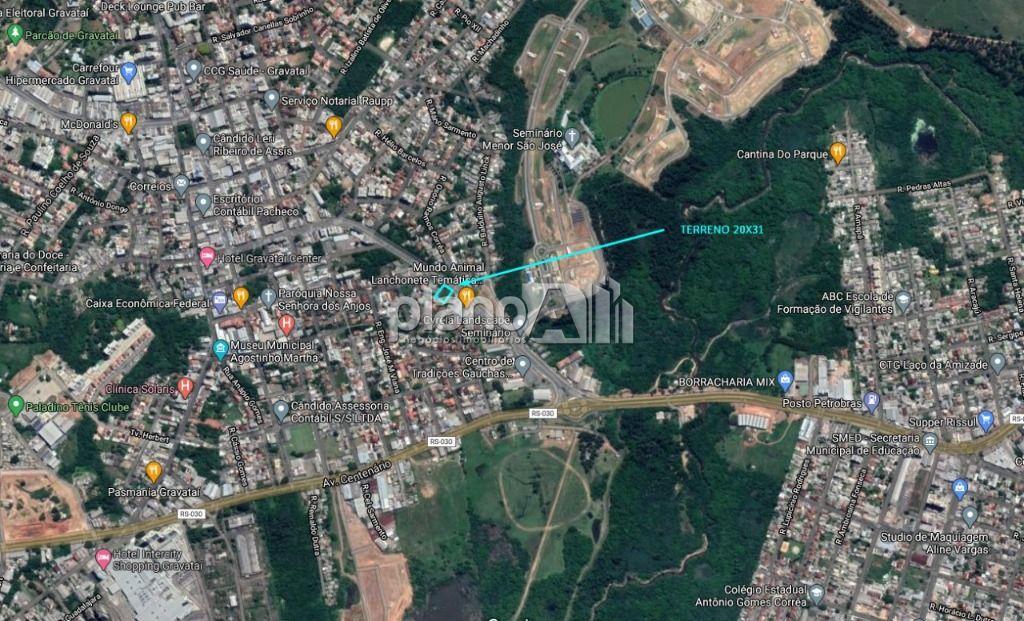 Locação de Terreno / Padrão na cidade de Gravataí