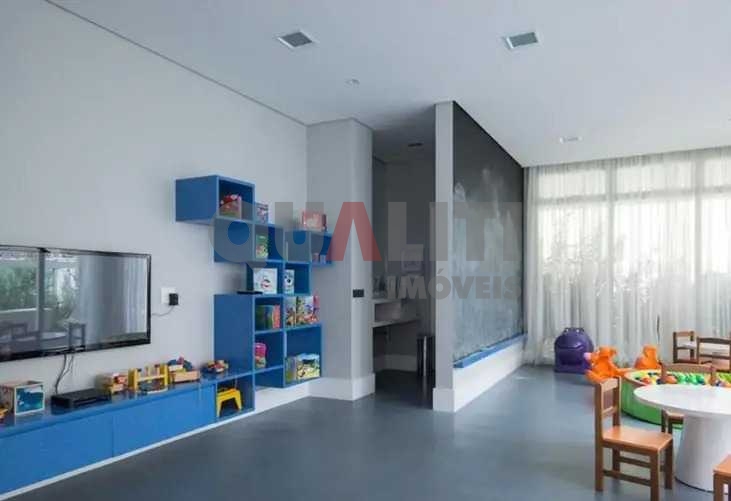 Apartamento mobiliado moderno no Brooklin Novo, com 1 dormitório, 1 vaga de garagem, depósito e lazer completo.