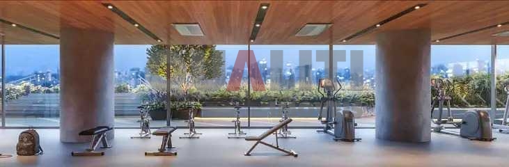 Apartamento à venda em Pinheiros com 49 m², 1 quarto, 1 suíte, living com terraço e 1 vaga