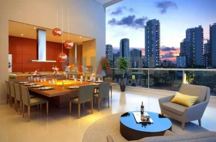 Cobertura para venda com 280 m², 3 suítes, 1 master, closet, piscina, varanda gourmet, 4 vagas no Campo Belo com área de lazer incrível!