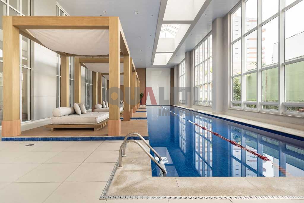 Apartamento mobiliado à venda, 1 dormitório, suíte, lavabo, 54m², no Itaim Bibi