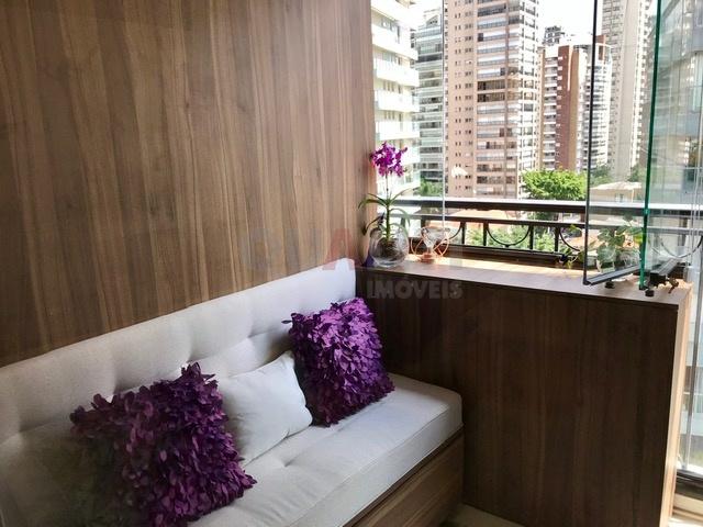 Apartamento mobiliado para Locação, 78 m², 1 suíte, closet, sacada, 2 vagas na Vila Nova Conceição