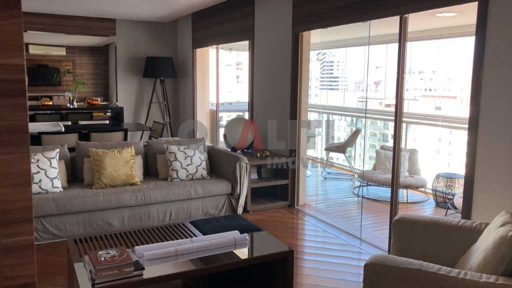 Apartamento para Venda em Moema Pássaros com 163 m², 3 dormitórios, 2 suítes com closet, 2 garagens próximo da Escola Mobile