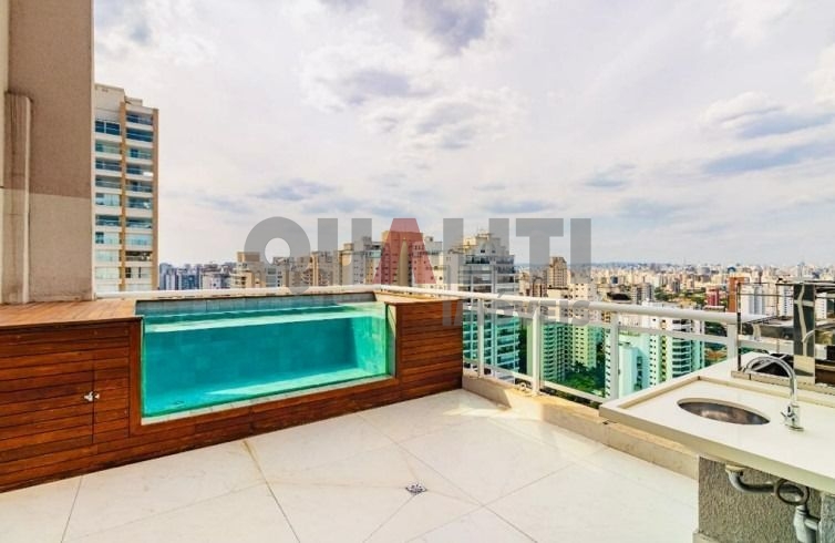 Cobertura para venda com 280 m², 3 suítes, 1 master, closet, piscina, varanda gourmet, 4 vagas no Campo Belo com área de lazer incrível!