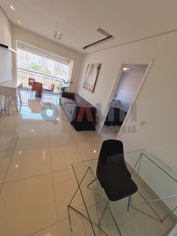 Apartamento para venda no Brooklin, com 49 m², 1 suíte, lavabo, terraço, ar condicionado, 1 vaga, lazer completo e condº baixo.