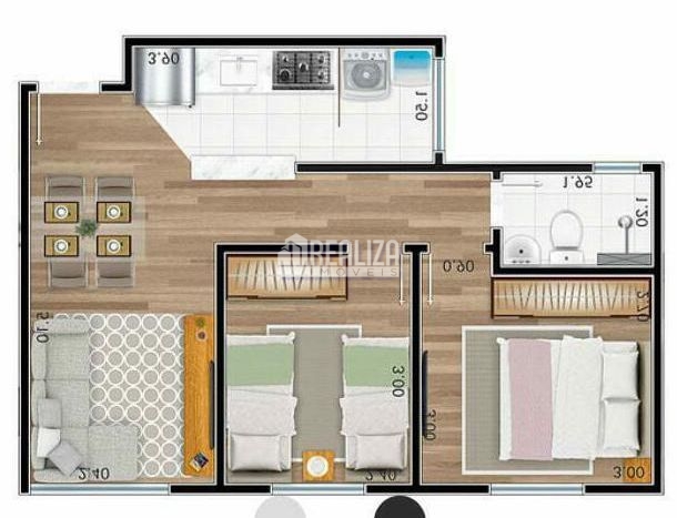 Apartamento, 2 quartos, 50 m² - Foto 8