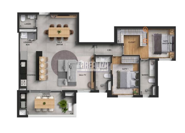 Apartamento, 2 quartos, 100 m² - Foto 3