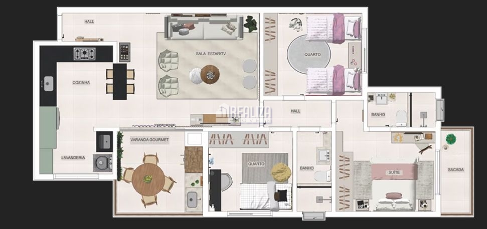 Apartamento, 3 quartos, 101 m² - Foto 2