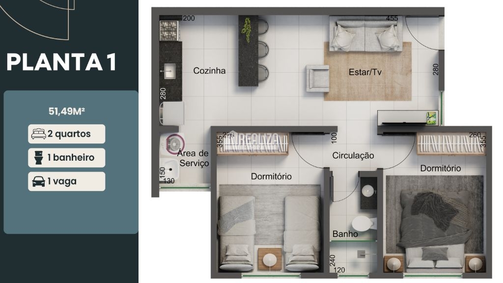 Apartamento, 2 quartos - Foto 4