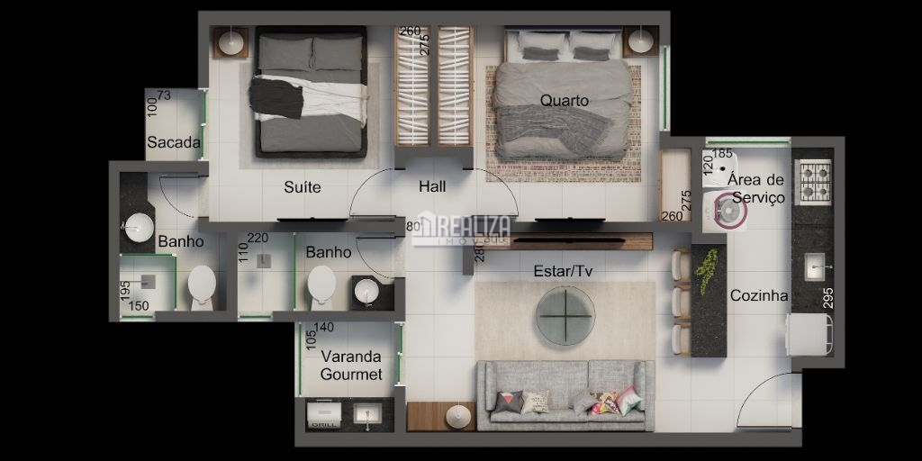 Apartamento, 2 quartos - Foto 3