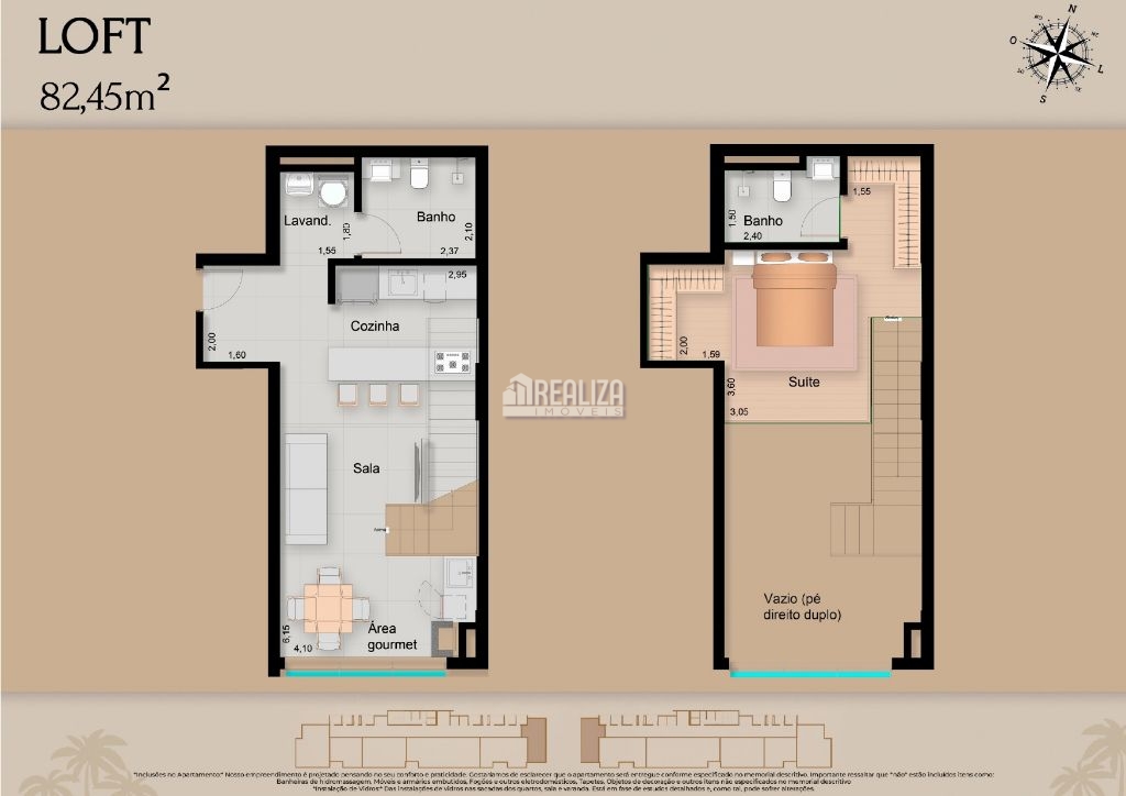 Apartamento, 1 quarto, 56 m² - Foto 33