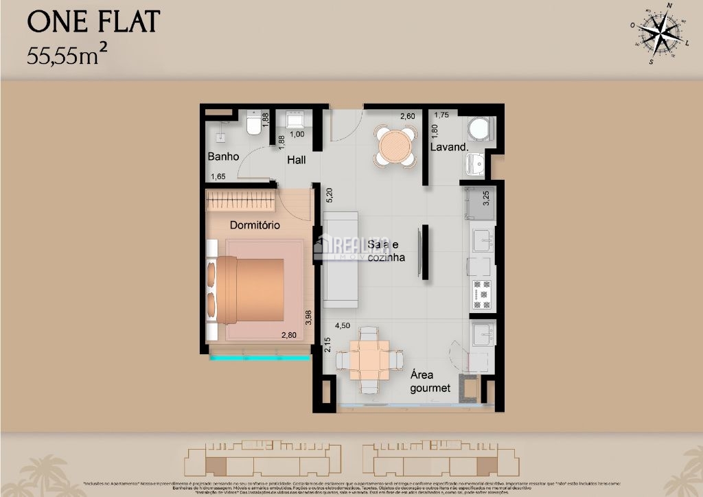 Apartamento, 1 quarto, 56 m² - Foto 33
