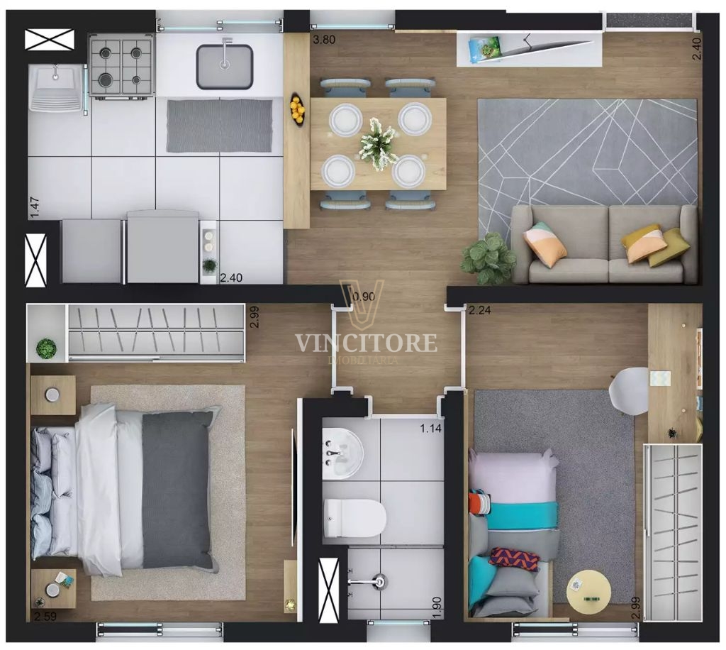 Venda de apartamentos / padrão na cidade de hortolândia - foto 13