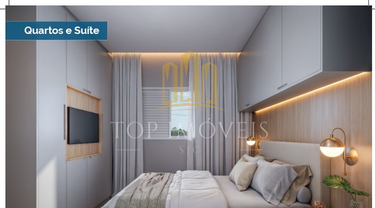 Lançamento 2 quartos com suíte na zona norte de são josé dos