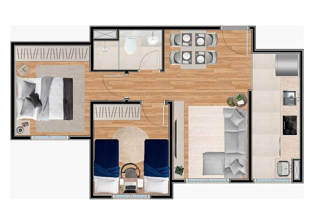 Venda de Apartamentos / Padrão na cidade de São José dos Campos