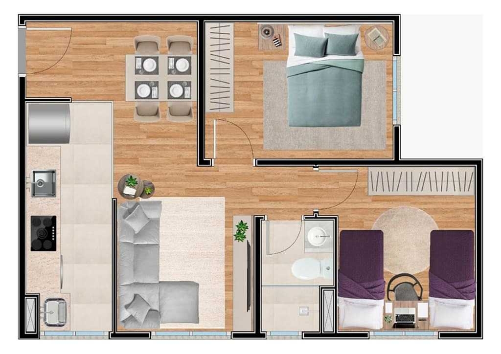 Venda de Apartamentos / Padrão na cidade de São José dos Campos