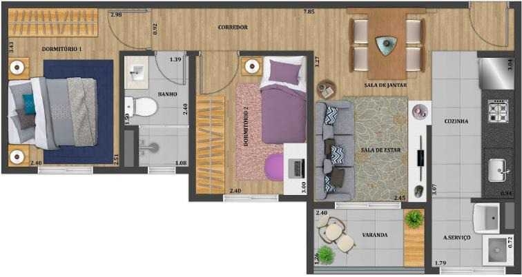 Venda de Apartamentos / Padrão na cidade de Jacareí