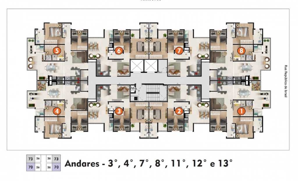 Lindo e confortavel apartamento dois dormitórios suíte no Jardim Oswaldo Cruz