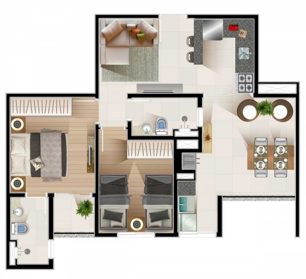 Lindo e confortavel apartamento dois dormitórios suíte no Jardim Oswaldo Cruz