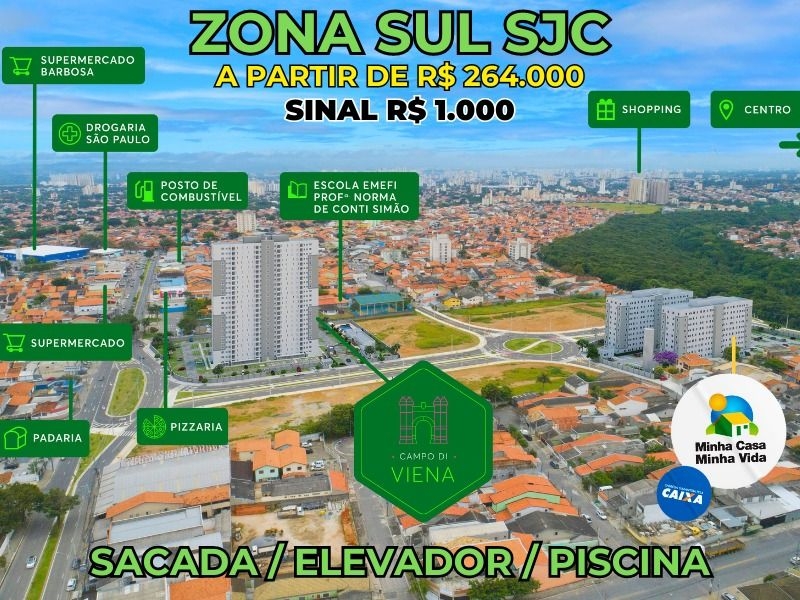 Venda de Apartamentos / Padrão na cidade de São José dos Campos