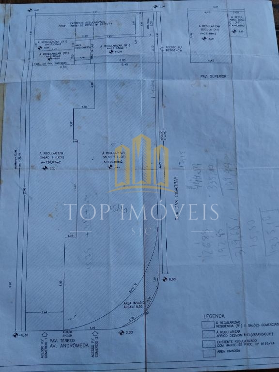 Ponto Comercial 482m2 de área útil na Avenida Andrômeda