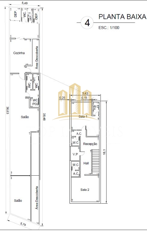 Prédio Comercial no Centro de São Sebastião - Localização Privilegiada!