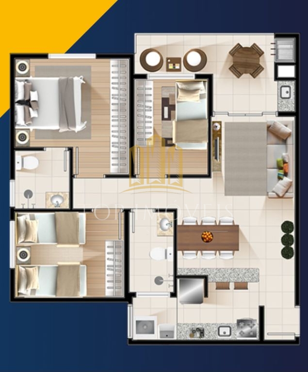 Apartamento Novíssimo de 3 Dormitórios no Verano Home Resort - Jacareí/SP